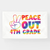 ピースアウト4年生絞り染め最終日4年生 横断幕 (横)