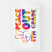 ピースアウト4年生絞り染め最終日4年生 横断幕 (縦)