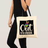 ピースアウト5年生絞り染め卒業クラス トートバッグ (正面(商品))
