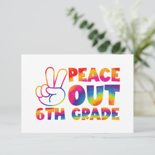 ピースアウト6年生絞り染め最終日6年生 サンキューカード (スタンド正面)