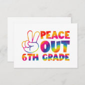 ピースアウト6年生絞り染め最終日6年生 サンキューカード (正面/裏面)