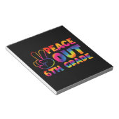 ピースアウト6年生絞り染め最終日6年生 ノートパッド (アングル)