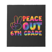 ピースアウト6年生絞り染め最終日6年生 ノートパッド (正面)