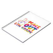 ピースアウト6年生絞り染め最終日6年生 ノートブック (左側)