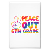 ピースアウト6年生絞り染め最終日6年生 フォトプリント            (正面)