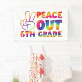 ピースアウト6年生絞り染め最終日6年生 横断幕 (インサイチュ)