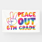 ピースアウト6年生絞り染め最終日6年生 横断幕 (横)