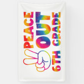 ピースアウト6年生絞り染め最終日6年生 横断幕 (縦)