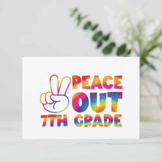 ピースアウト7年生絞り染め最終日7年生 サンキューカード (スタンド正面)