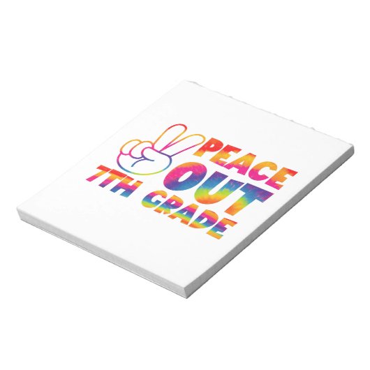 ピースアウト7年生絞り染め最終日7年生 ノートパッド (回転)