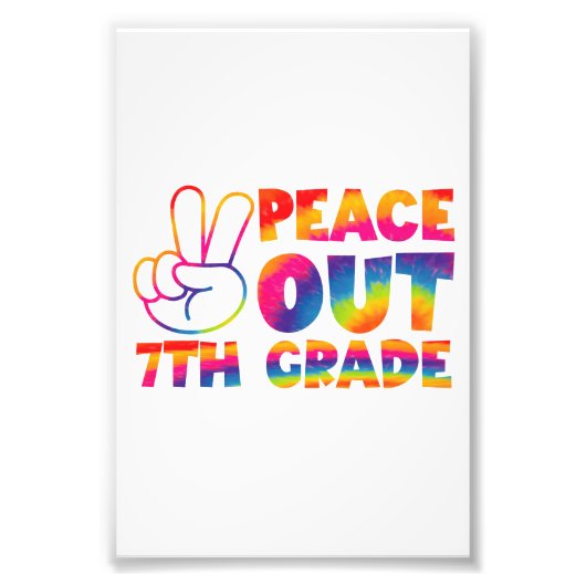 ピースアウト7年生絞り染め最終日7年生 フォトプリント            (正面)