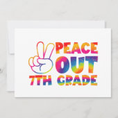 ピースアウト7年生絞り染め最終日7年生 案内状 (正面)