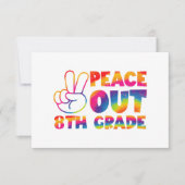 ピースアウト8年生絞り染め最終日8年生 サンキューカード (正面)
