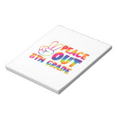 ピースアウト8年生絞り染め最終日8年生 ノートパッド (回転)