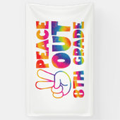 ピースアウト8年生絞り染め最終日8年生 横断幕 (縦)