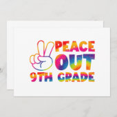 ピースアウト9年生絞り染め最終日9年生 案内状 (正面/裏面)