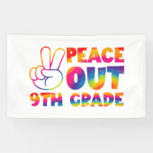 ピースアウト9年生絞り染め最終日9年生 横断幕 (横)