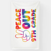 ピースアウト9年生絞り染め最終日9年生 横断幕 (縦)