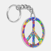 ピースアウト キーホルダー (正面左)