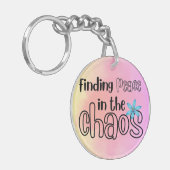 ピースアクリルキーチェーン キーホルダー (正面左)