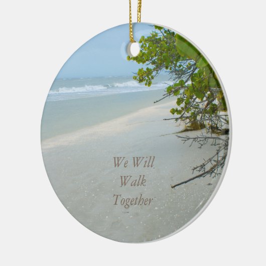 ピースアンドクワイエットオンサニベルアイランドサークルオーナメント セラミックオーナメント (左)