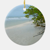 ピースアンドクワイエットオンサニベルアイランドサークルオーナメント セラミックオーナメント (裏面)
