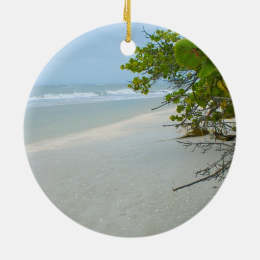 ピースアンドクワイエットオンサニベルアイランドサークルオーナメント セラミックオーナメント (裏面)