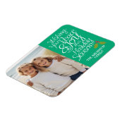 ピースアンドジョイお洒落ーホリーベリーホリデーフォト マグネット (左側)