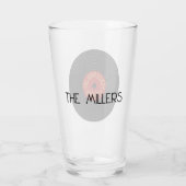 ピースアンドジョイのレコードデザイン タンブラーグラス (裏面)
