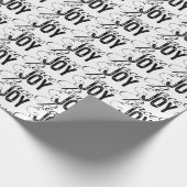 ピースアンドジョイブラック文字ラッピング紙 ラッピングペーパー (角)