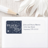 ピースアンドジョイホリデイ差出人住所ラベル ラベル (インサイチュ)