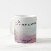 ピースアンドセレニティビーチ コーヒーマグカップ (正面左)