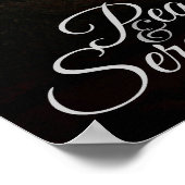 ピースアンドセレニティマウンテンナイトスカイ ポスター (角)