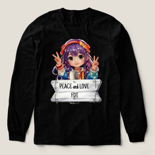 ピースアンドラブアンチトランプマーチ トライブレンドＴシャツ (デザイン正面)