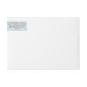 ピースアンドラブスノーデーホリデイ ラップアラウンドラベル (正面)