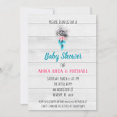 *~*ピースアンドラブヒッピー素朴ベビーニュートラルシャワー 招待状 (裏面)