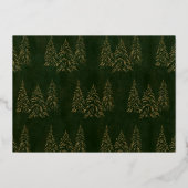 ピースアンドラブフォトフォイルエレガントホリデーカード 箔シーズンカード (裏面)