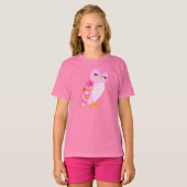 ピースアンドラブフクロウ Tシャツ (正面フル)