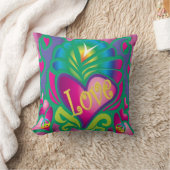 ピースアンドラブレトロスタイル クッション (ブランケット)