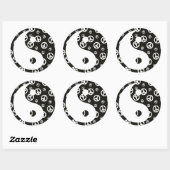 ピースア与えチャンス1インとヤンステッカー ラウンドシール (シート)