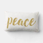 ピースインモダン金ゴールドフェスティバルホリデイ装飾 ランバークッション (裏面)