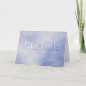 ピースウィンタースノークリスマスホリデーカード シーズンカード (正面)