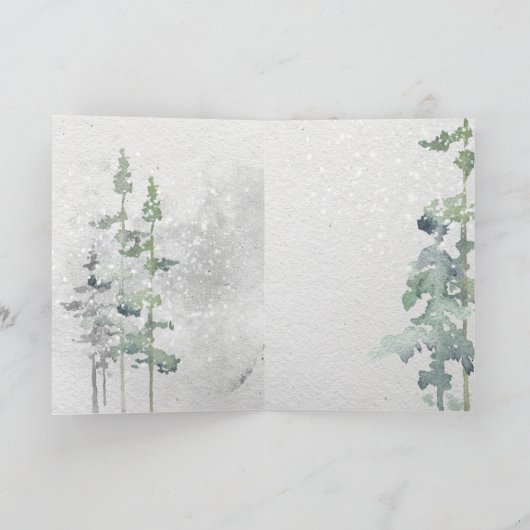 ピースウォーターの色の鹿オンザクリフ カード (内部)