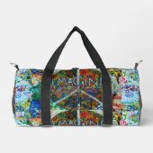 ピースウォールアート ダッフルバッグ (正面)