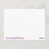 ピースエンジェルはがき ポストカード (裏面)