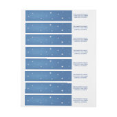 ピースオきらめくンアース差出人住所ラベル ラップアラウンド宛名ラベル (シート)