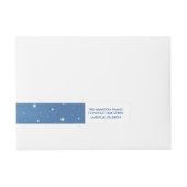 ピースオきらめくンアース差出人住所ラベル ラップアラウンド宛名ラベル (正面)