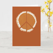 ピースオブパイパンプキンパイホリデーグリーティングカード カード (黄色い花)