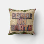 ピースオンアースカントリーファームハウススタイルクリスマス クッション (裏面)