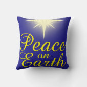 ピースオンアースクリスティムススターホリディピロー クッション (裏面)